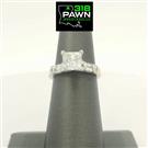Lady's Diamond Engagement Ring 13 Diamonds 1.36 Carat T.W. 14K White Gold